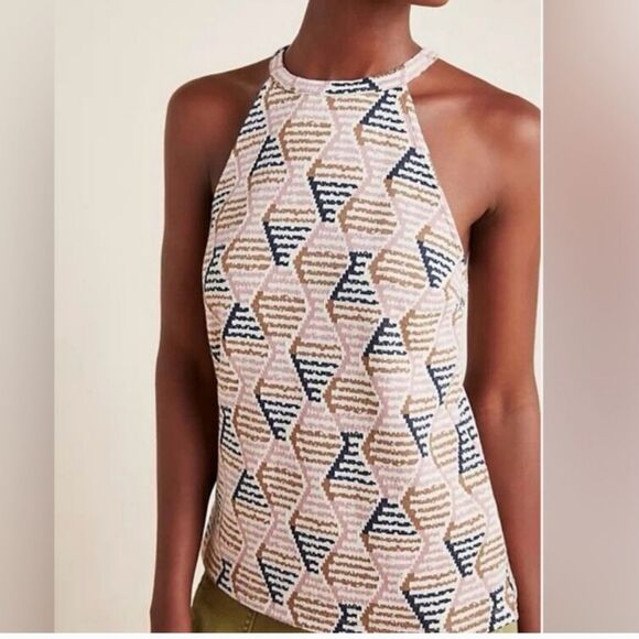 Anthropologie Lindsay Structured halter top - Picture 1 of 9